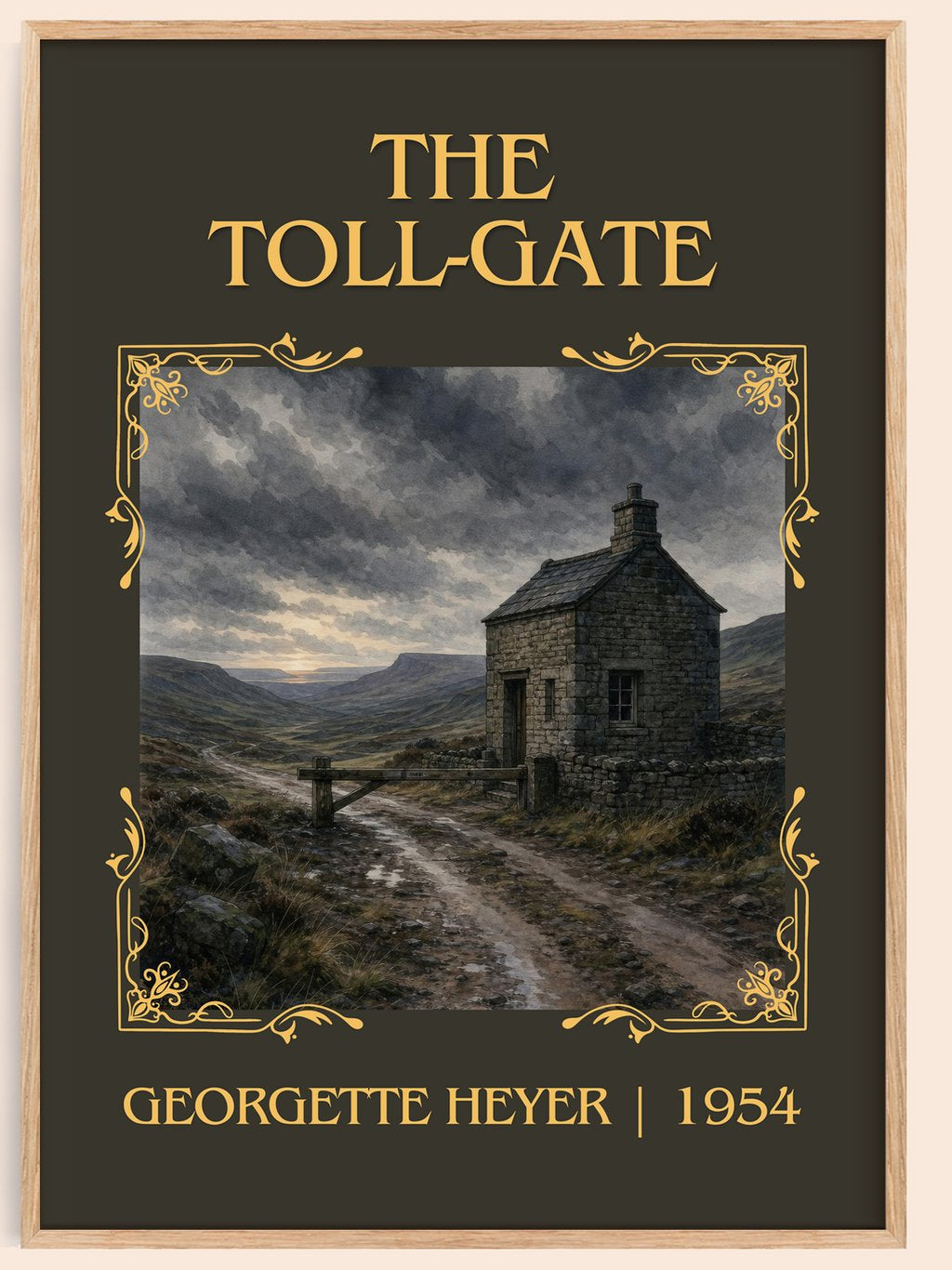 The Toll-Gate Classic Book Art Print by Georgette Heyer – book poster