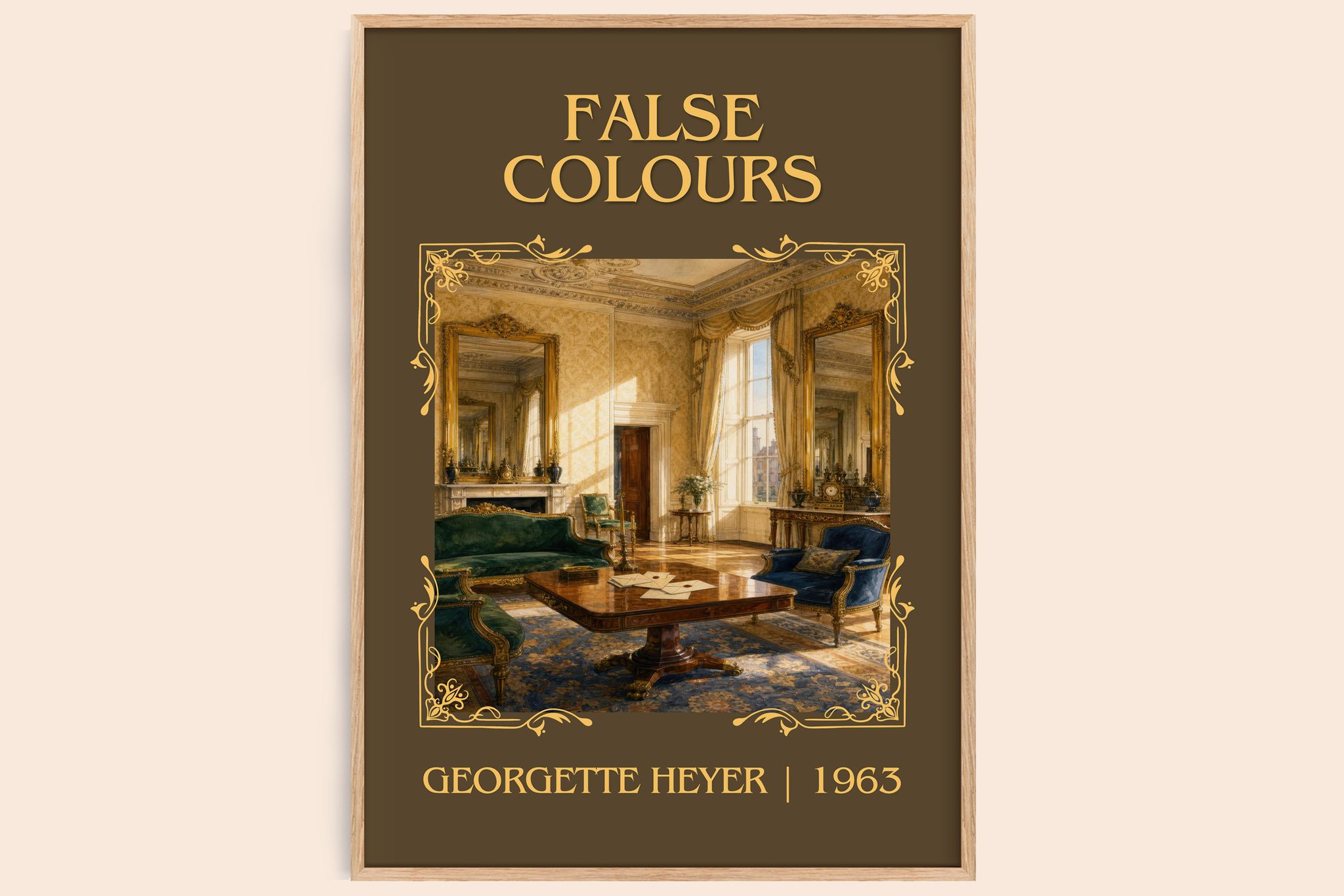 False Colours Classic Book Art Print by Georgette Heyer