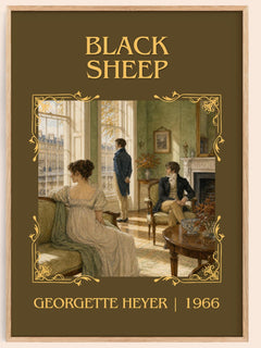 Black Sheep Classic Book Art Print by Georgette Heyer – book poster