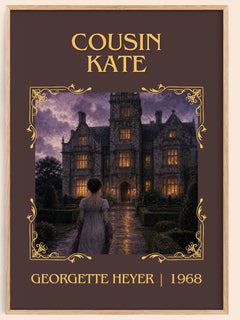 Cousin Kate Classic Book Art Print by Georgette Heyer – book poster