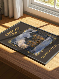 Envious Casca Classic Book Art Print by Georgette Heyer – print on a sunlit desk