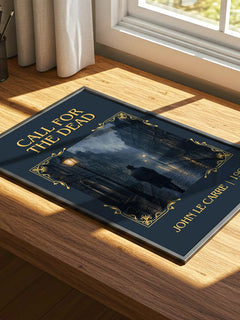 Call for the Dead Classic Book Art Print by John le Carré – print on a sunlit desk