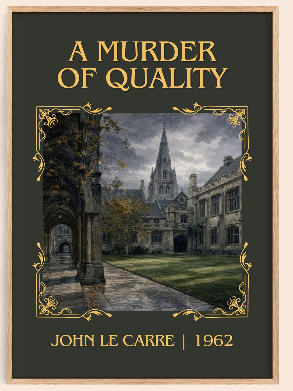 A Murder of Quality Classic Book Art Print by John le Carré – book poster
