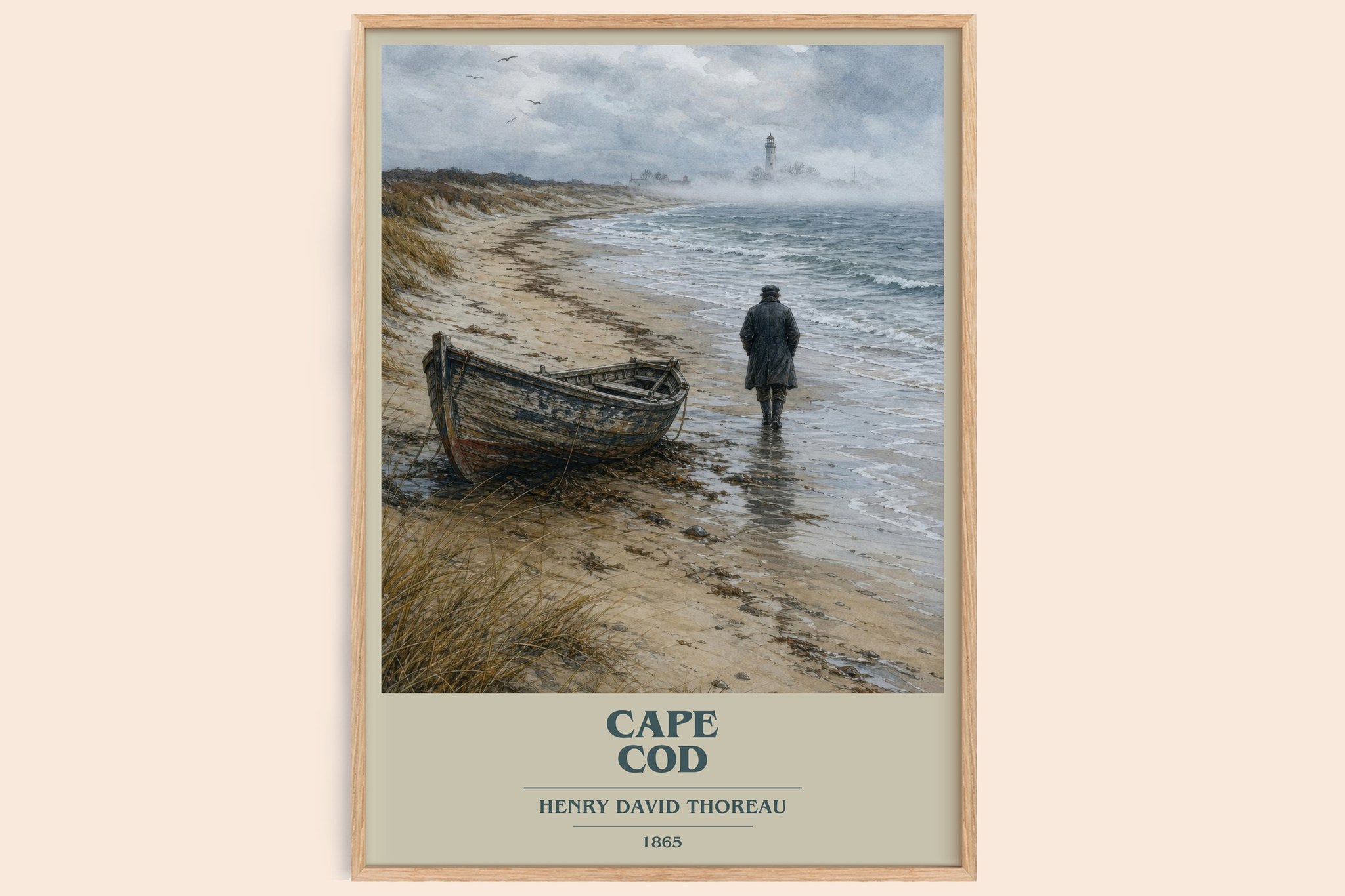 Cape Cod Book Cover Poster by Henry David Thoreau