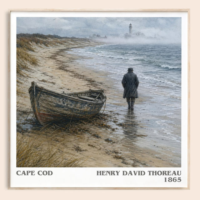 Cape Cod Literary Art Print by Henry David Thoreau