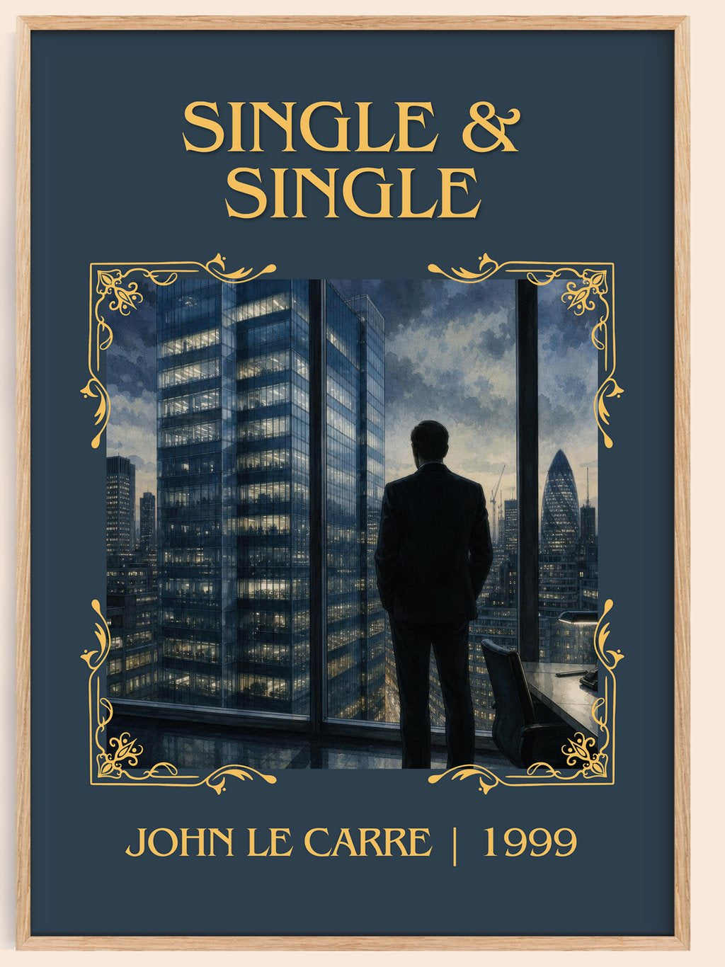 Single & Single Classic Book Art Print by John le Carré – book poster