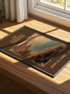 The Constant Gardener Classic Book Art Print by John le Carré – print on a sunlit desk