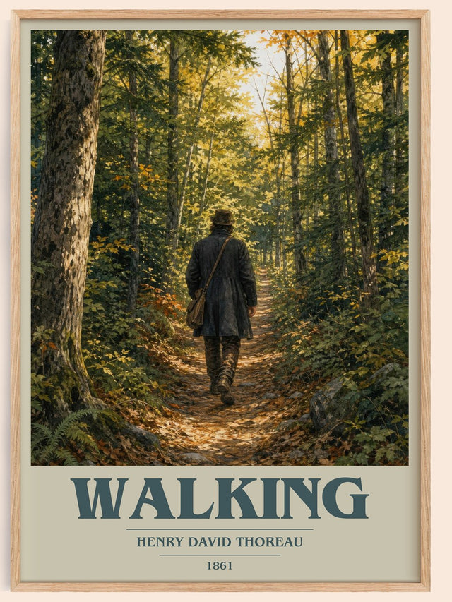 Walking Book Cover Poster by Henry David Thoreau
