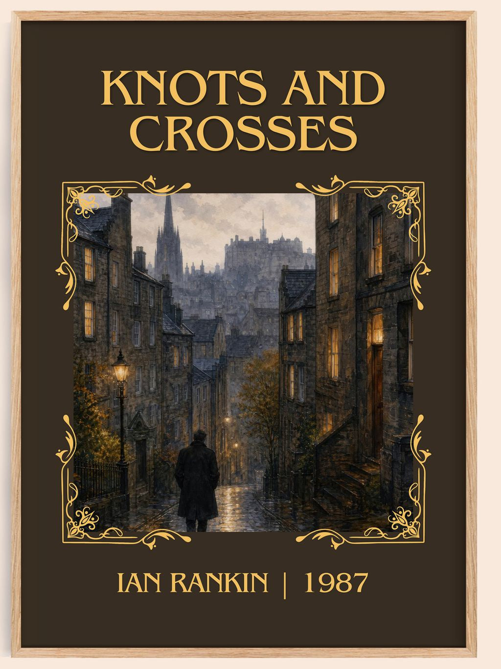 Knots and Crosses Classic Book Art Print by Ian Rankin – book poster