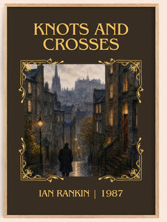 Knots and Crosses Classic Book Art Print by Ian Rankin – book poster