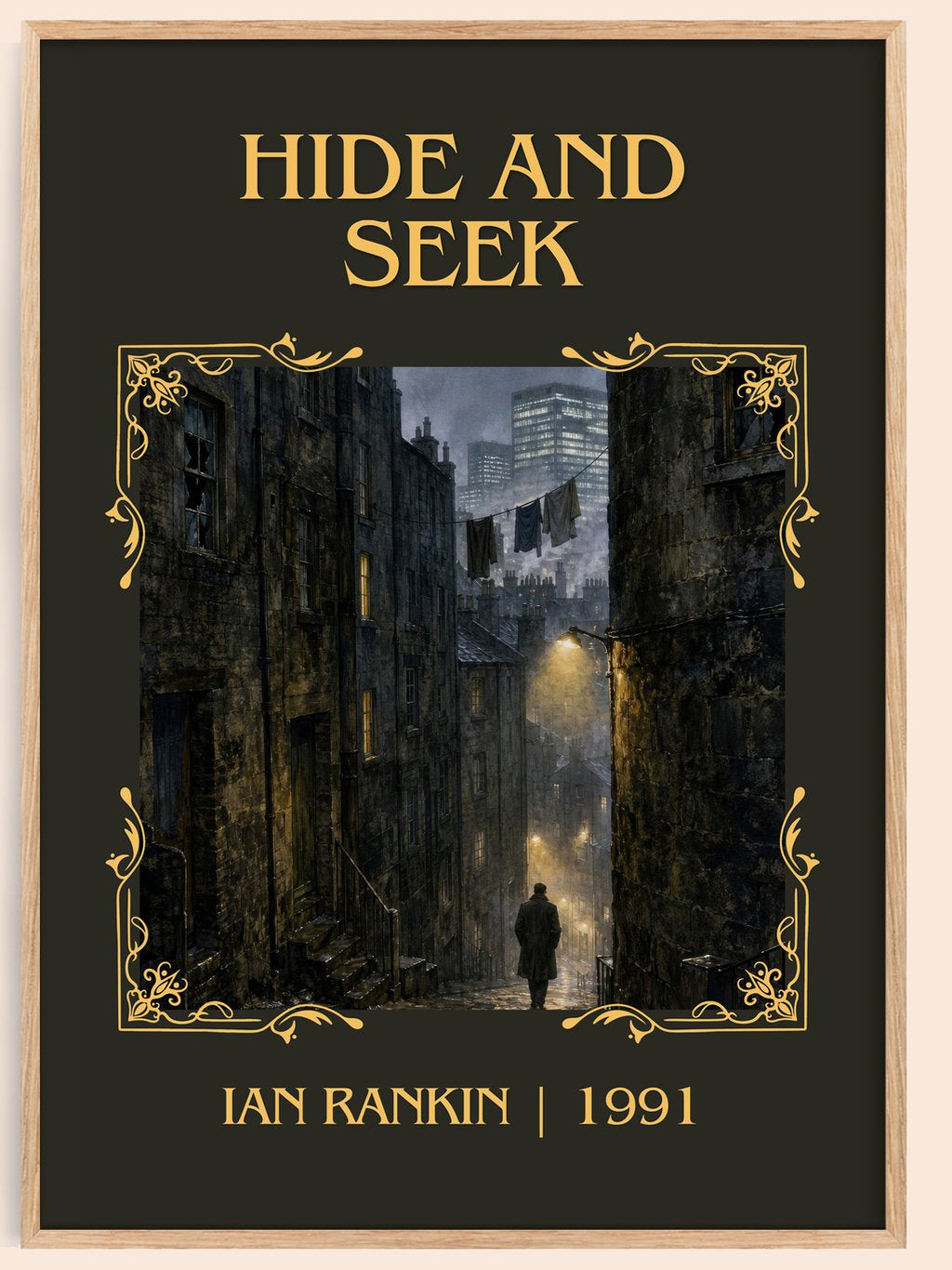 Hide and Seek Classic Book Art Print by Ian Rankin – book poster