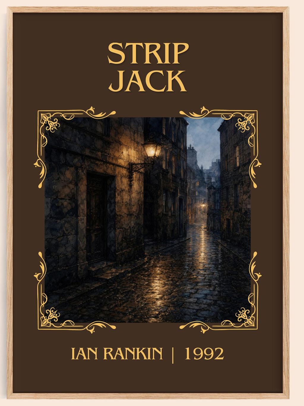 Strip Jack Classic Book Art Print by Ian Rankin – book poster