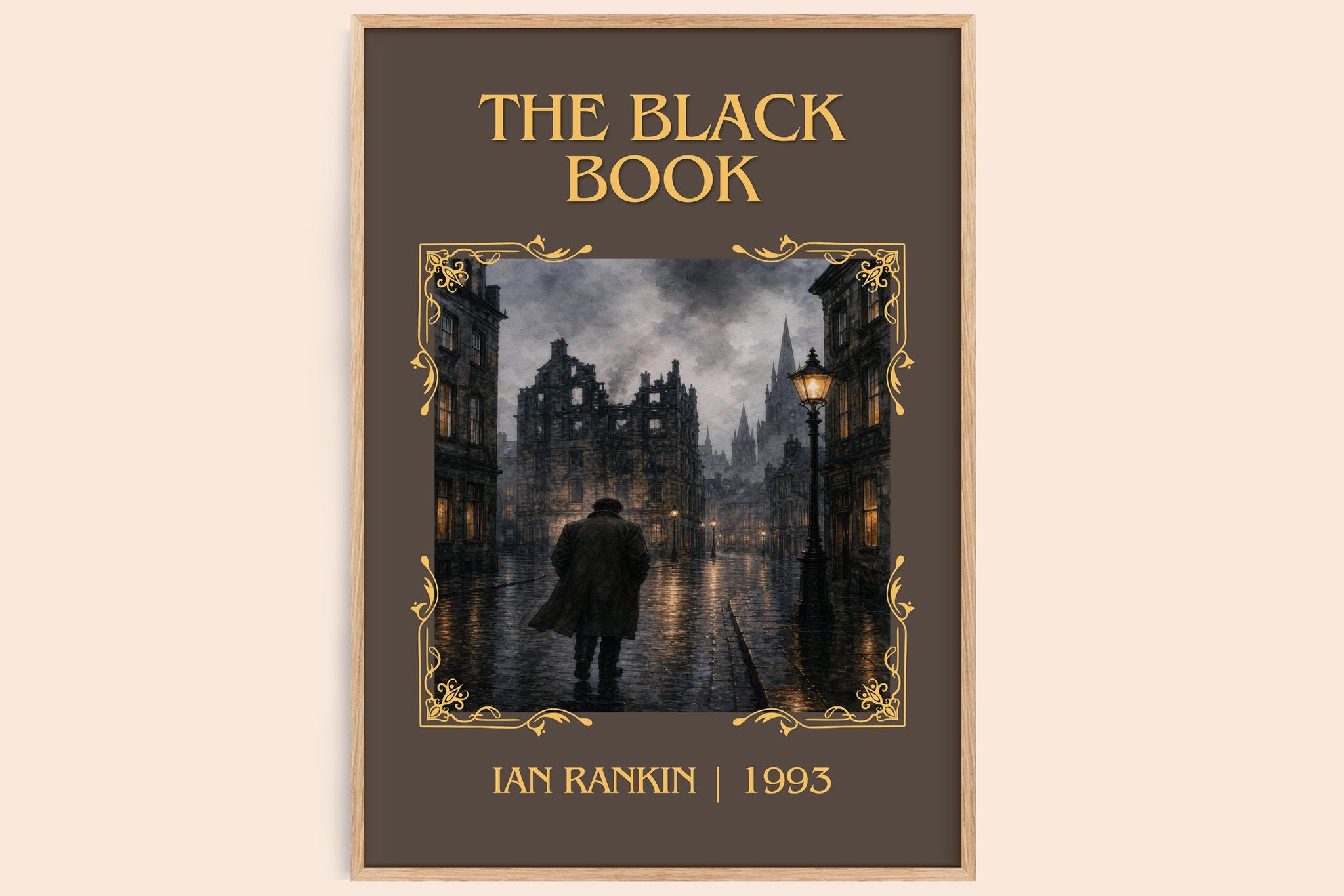 The Black Book Classic Book Art Print by Ian Rankin