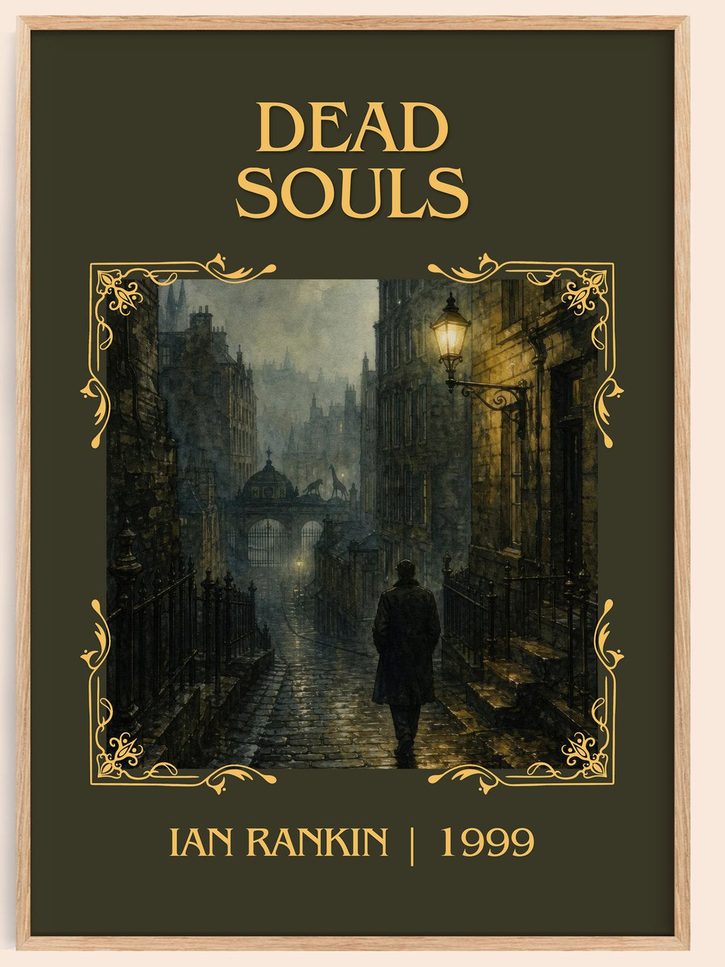 Dead Souls Classic Book Art Print by Ian Rankin – book poster