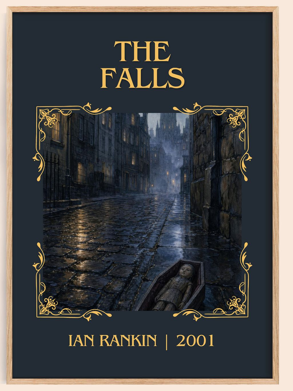 The Falls Classic Book Art Print by Ian Rankin – book poster