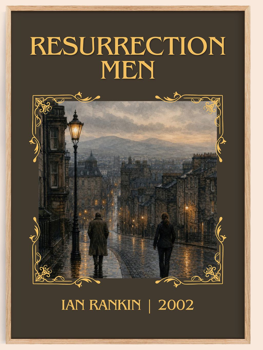 Resurrection Men Classic Book Art Print by Ian Rankin – book poster