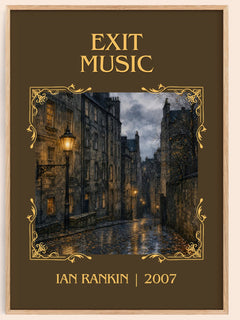 Exit Music Classic Book Art Print by Ian Rankin – book poster