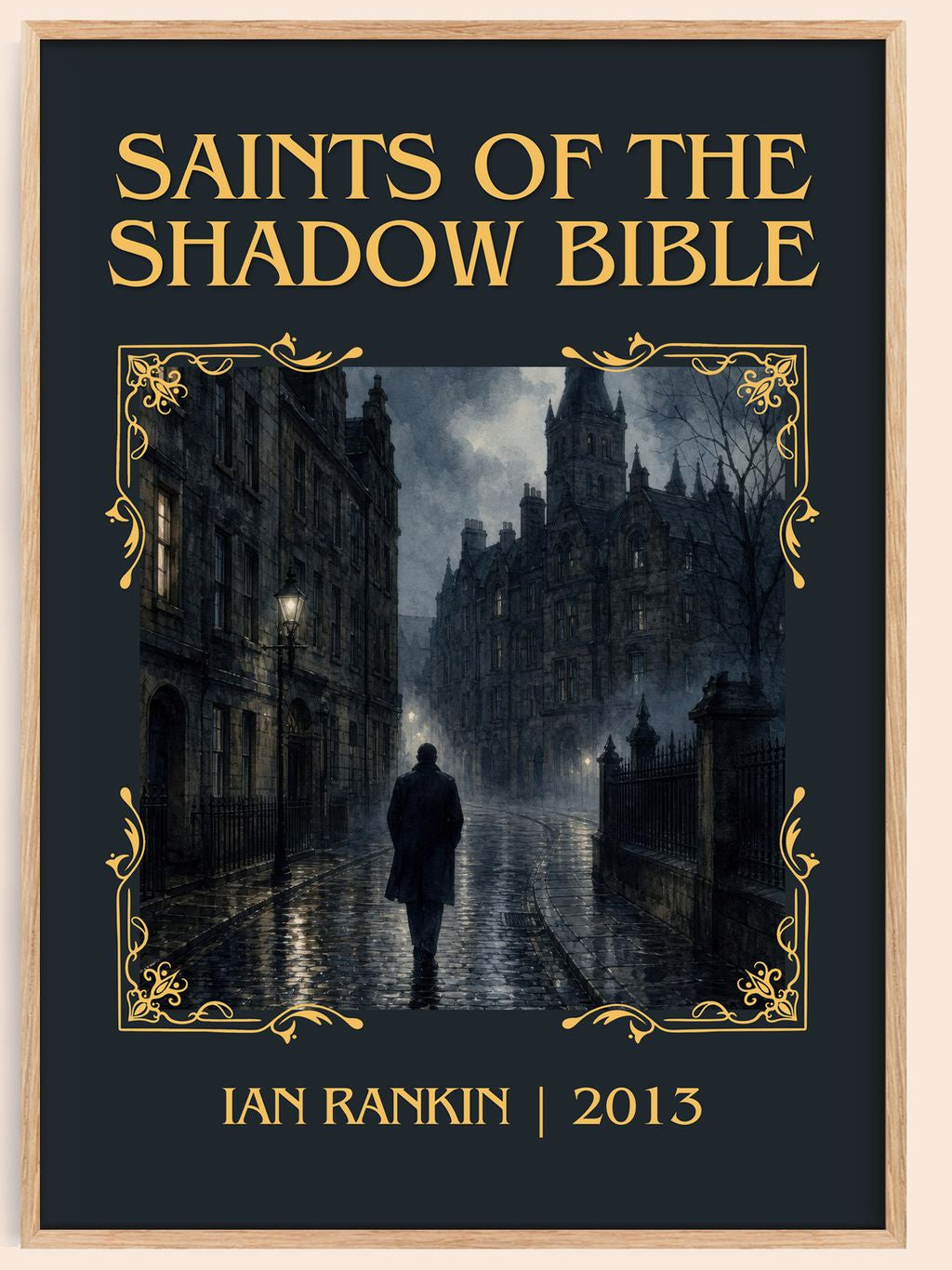 Saints of the Shadow Bible Classic Book Art Print by Ian Rankin – book poster