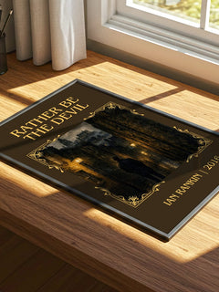 Rather Be the Devil Classic Book Art Print by Ian Rankin – print on a sunlit desk