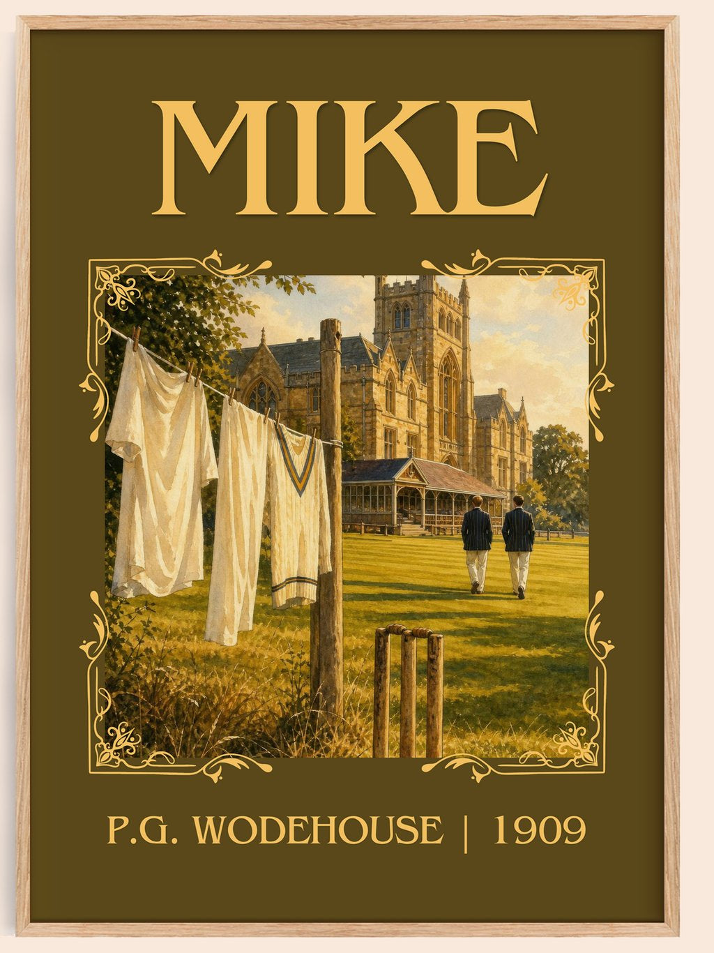 Mike Classic Book Art Print by P.G. Wodehouse – book poster