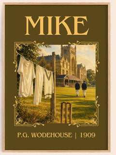 Mike Classic Book Art Print by P.G. Wodehouse – book poster