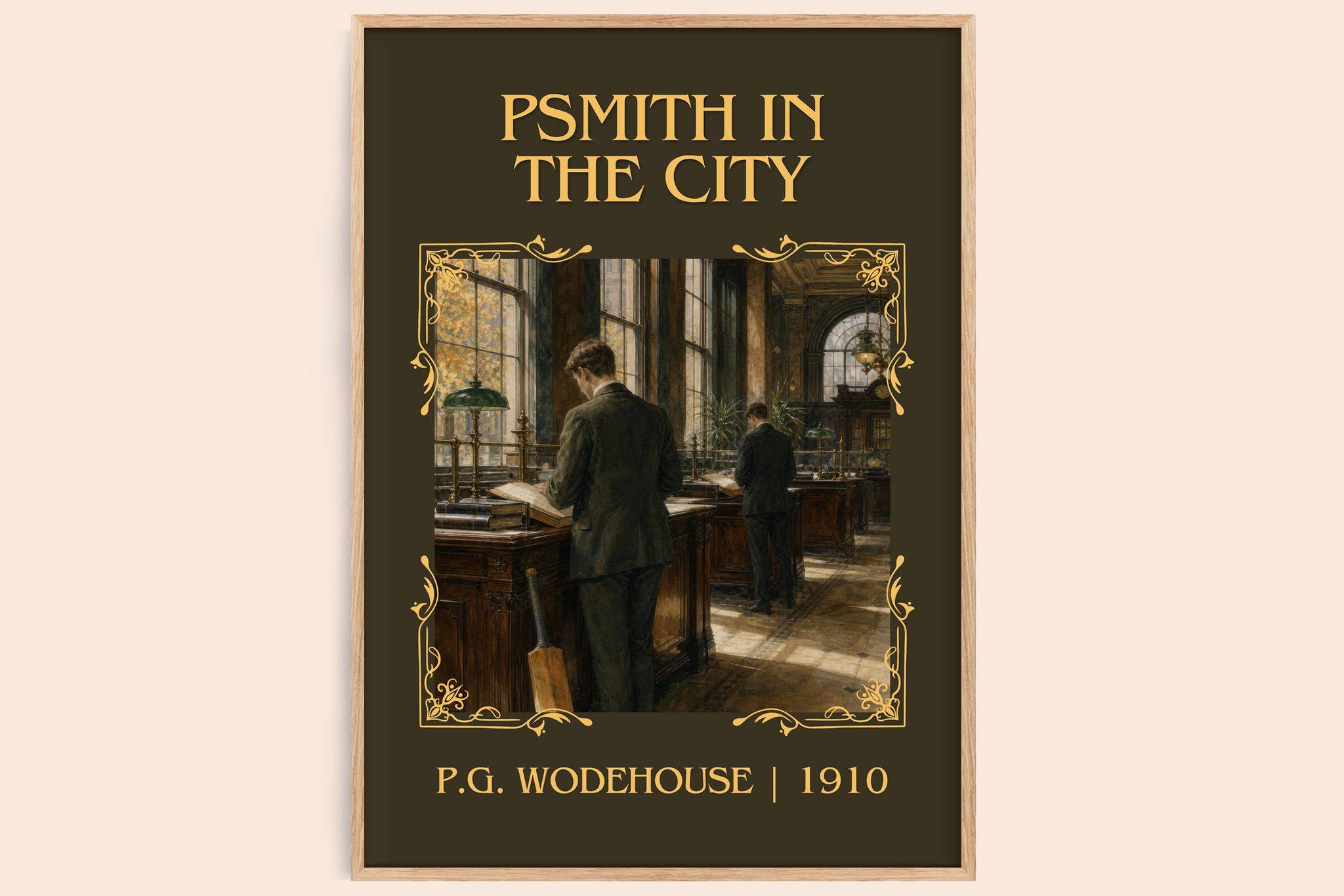 Psmith in the City Classic Book Art Print by P.G. Wodehouse