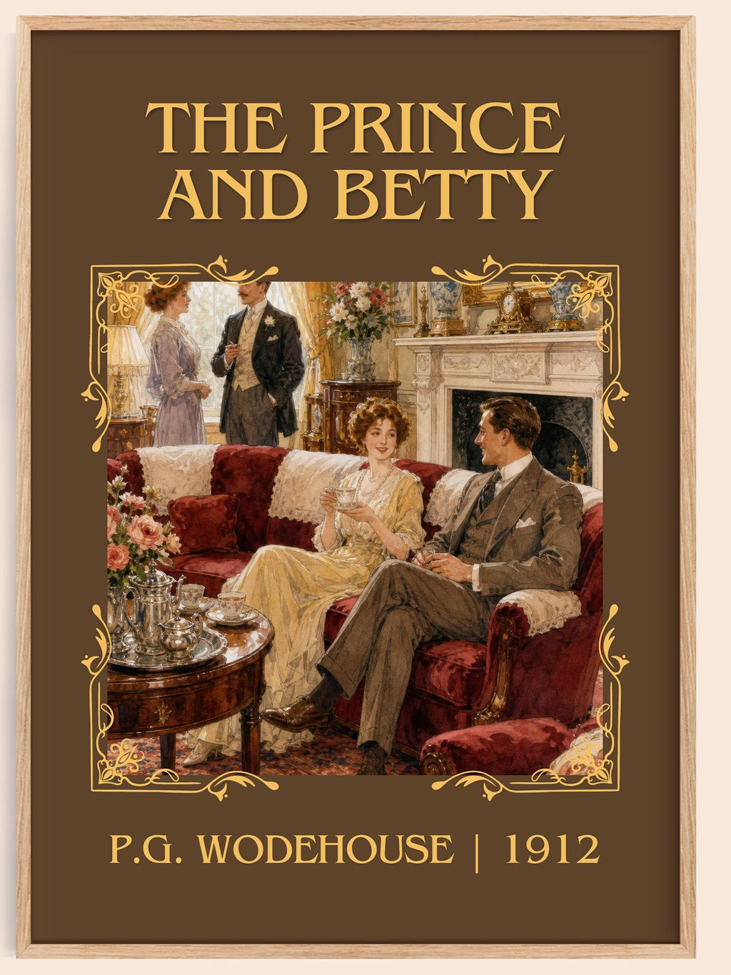 The Prince and Betty Classic Book Art Print by P.G. Wodehouse – book poster