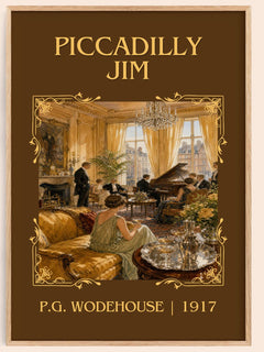 Piccadilly Jim Classic Book Art Print by P.G. Wodehouse – book poster
