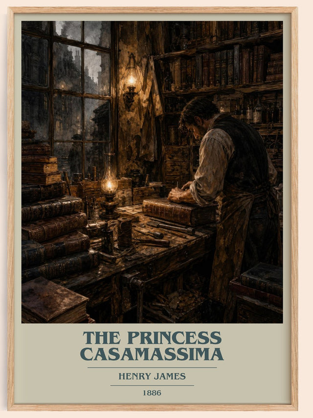 The Princess Casamassima Book Cover Poster by Henry James