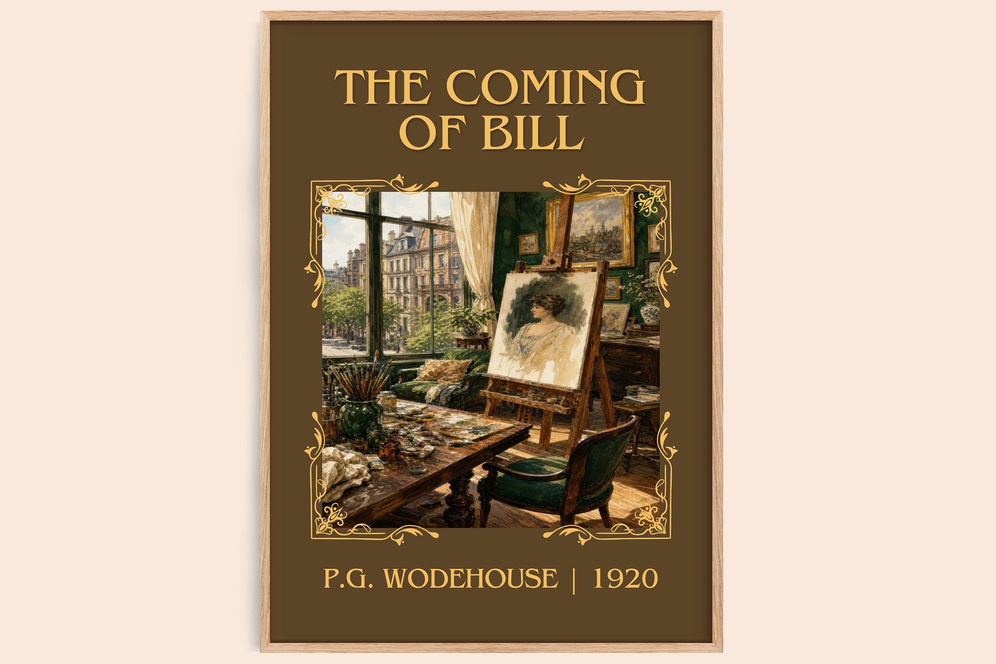 The Coming of Bill Classic Book Art Print by P.G. Wodehouse