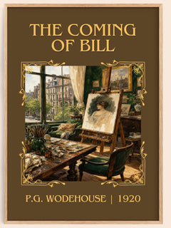 The Coming of Bill Classic Book Art Print by P.G. Wodehouse – book poster
