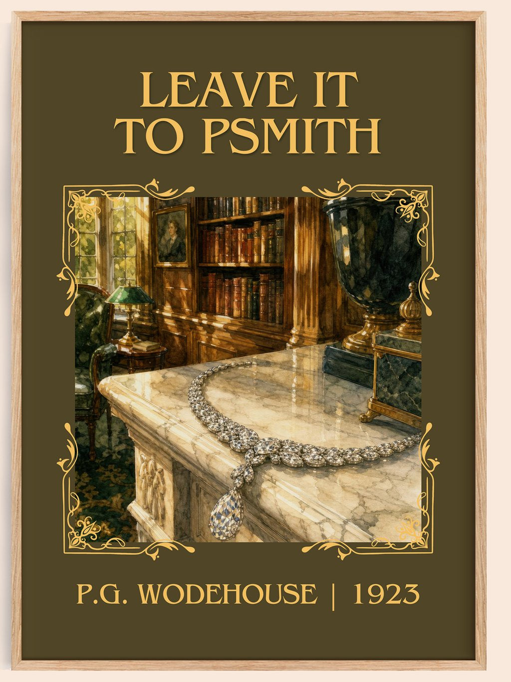 Leave It to Psmith Classic Book Art Print by P.G. Wodehouse – book poster