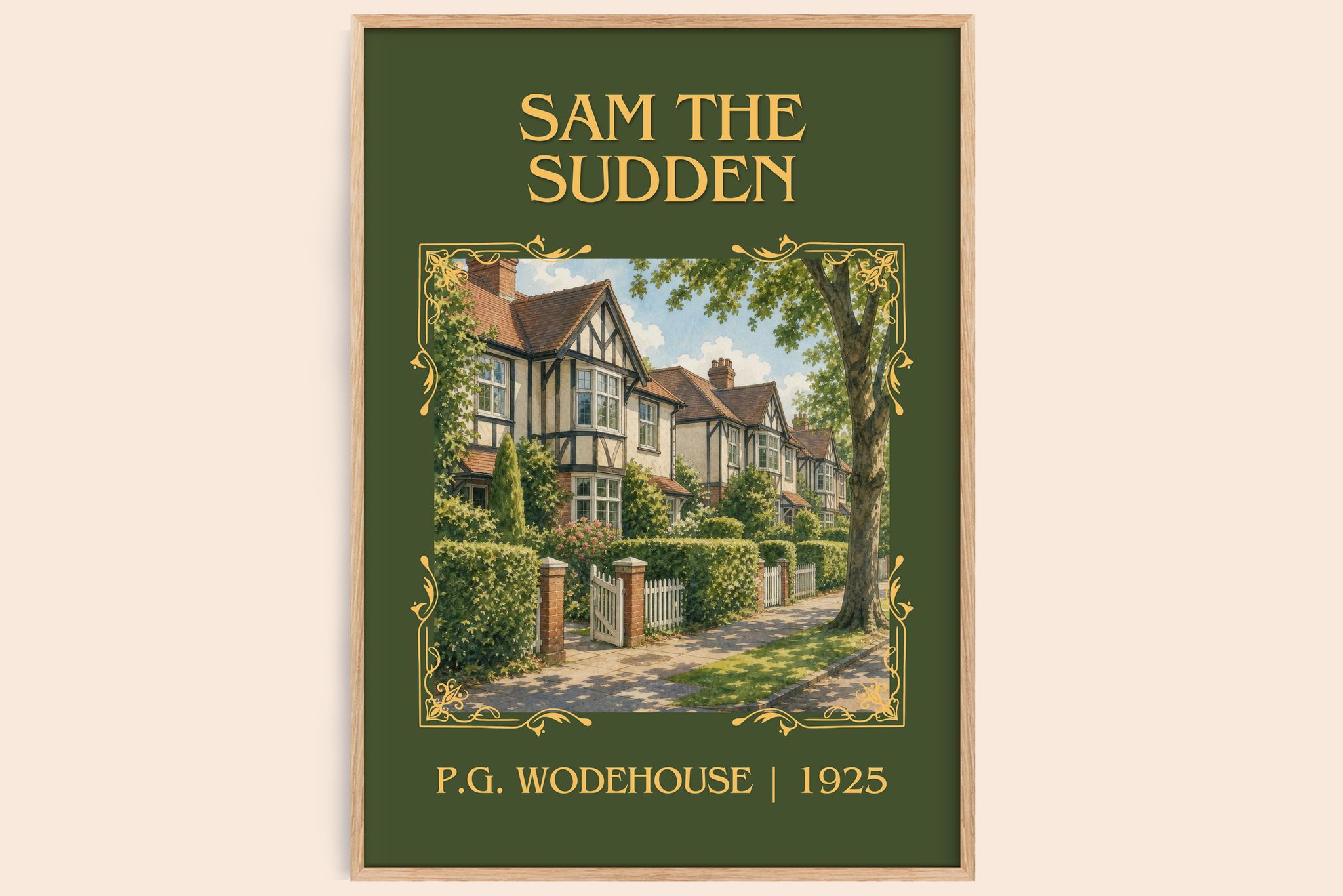 Sam the Sudden Classic Book Art Print by P.G. Wodehouse