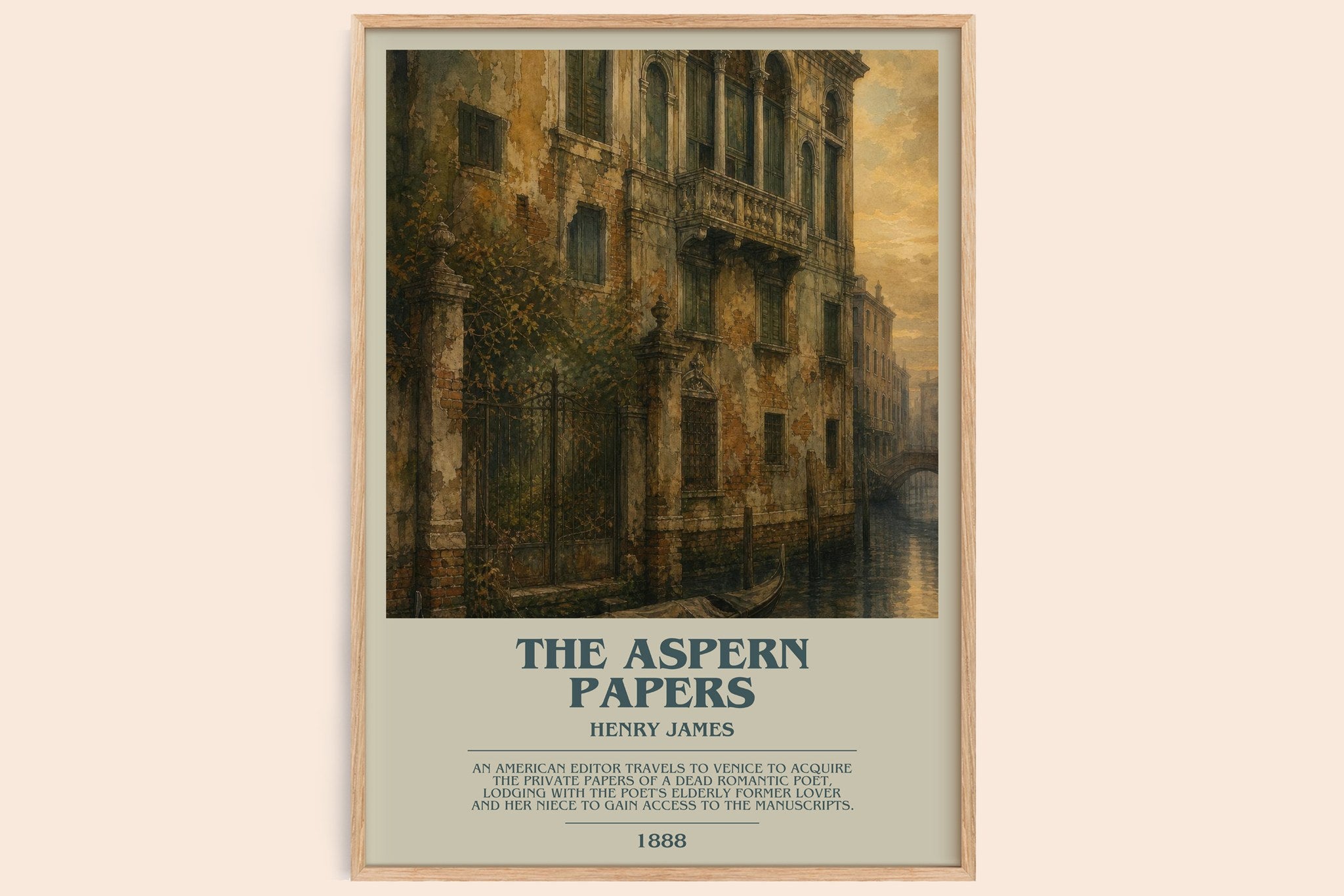 The Aspern Papers Bookish Wall Art by Henry James