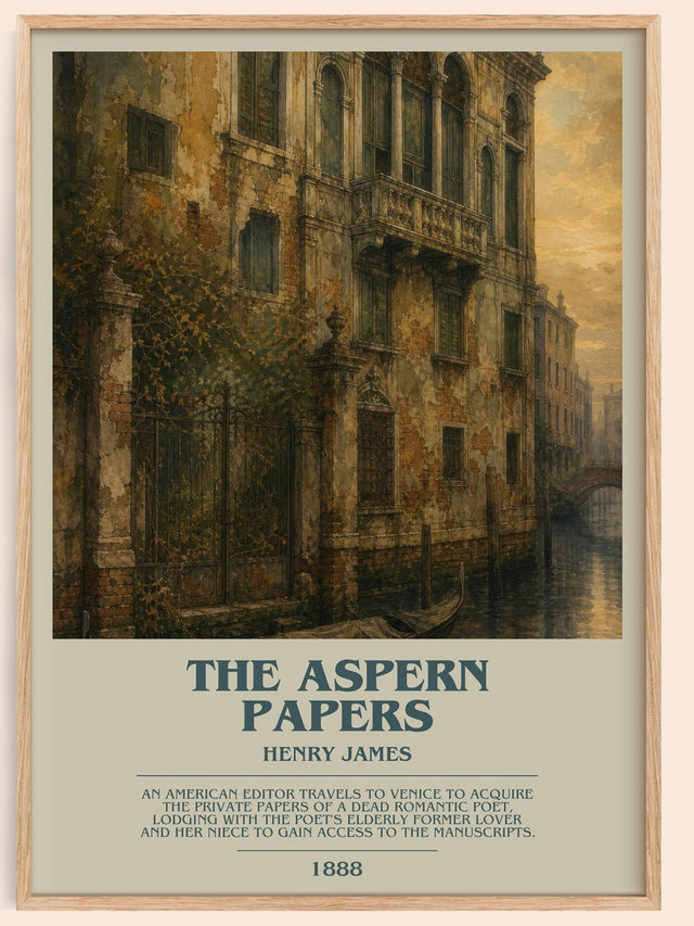 The Aspern Papers Bookish Wall Art by Henry James