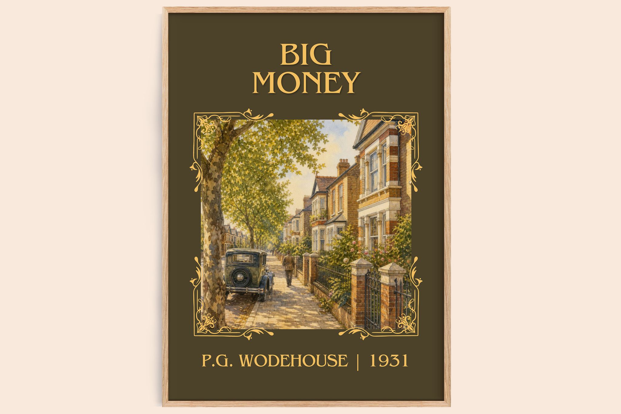 Big Money Classic Book Art Print by P.G. Wodehouse