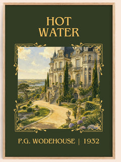 Hot Water Classic Book Art Print by P.G. Wodehouse – book poster