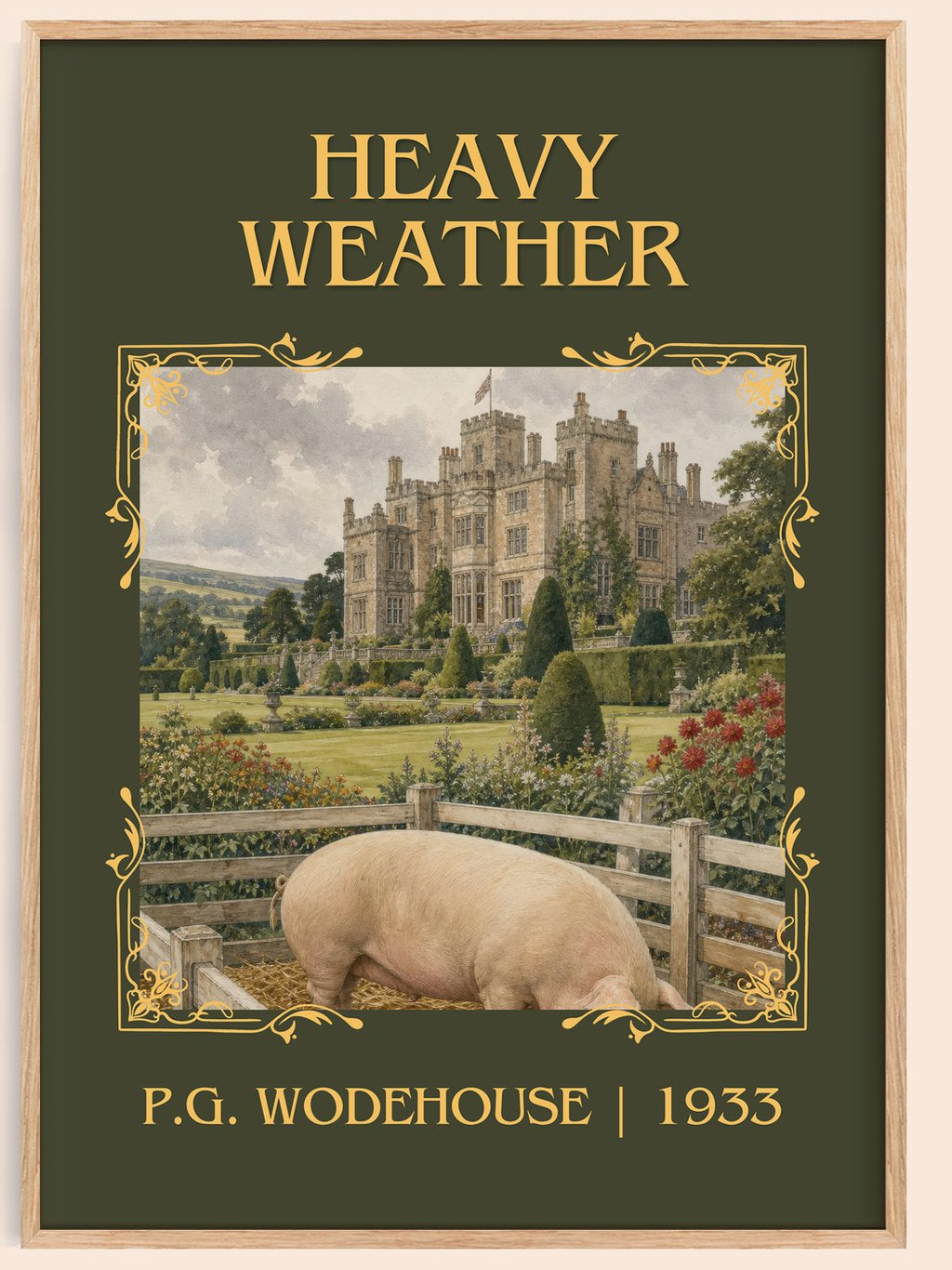 Heavy Weather Classic Book Art Print by P.G. Wodehouse – book poster