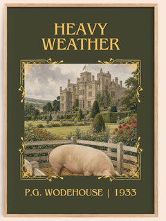 Heavy Weather Classic Book Art Print by P.G. Wodehouse – book poster