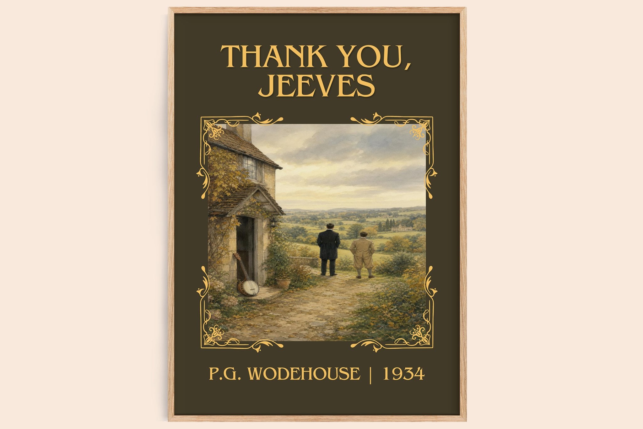 Thank You, Jeeves Classic Book Art Print by P.G. Wodehouse