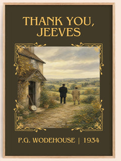 Thank You, Jeeves Classic Book Art Print by P.G. Wodehouse – book poster