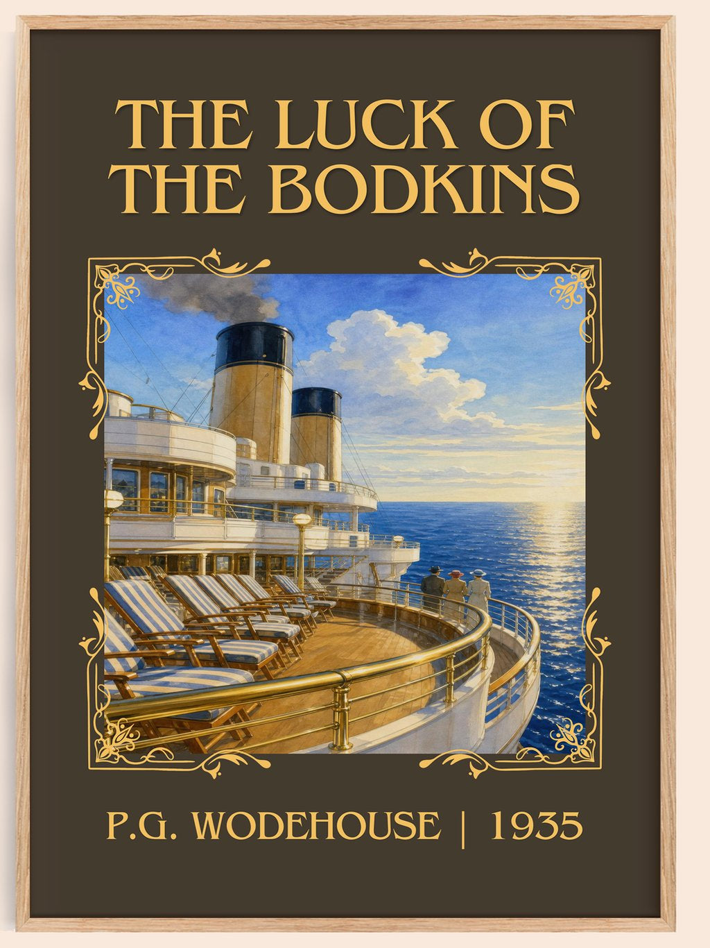 The Luck of the Bodkins Classic Book Art Print by P.G. Wodehouse – book poster