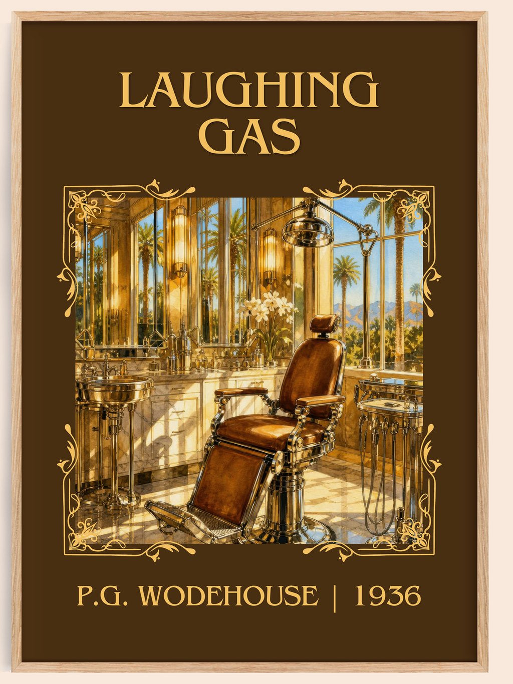 Laughing Gas Classic Book Art Print by P.G. Wodehouse – book poster