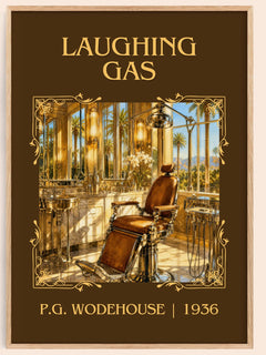 Laughing Gas Classic Book Art Print by P.G. Wodehouse – book poster