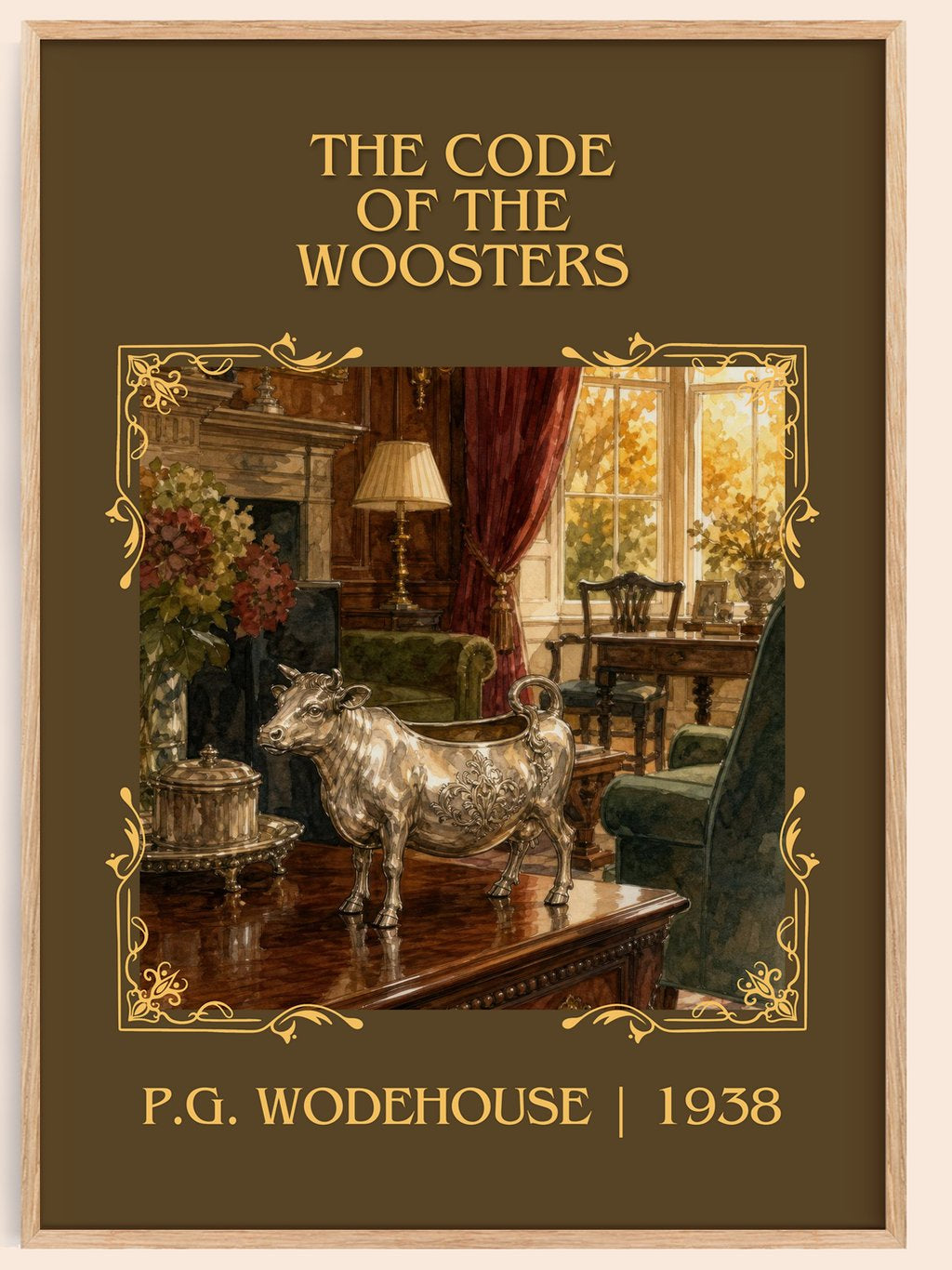 The Code of the Woosters Classic Book Art Print by P.G. Wodehouse – book poster