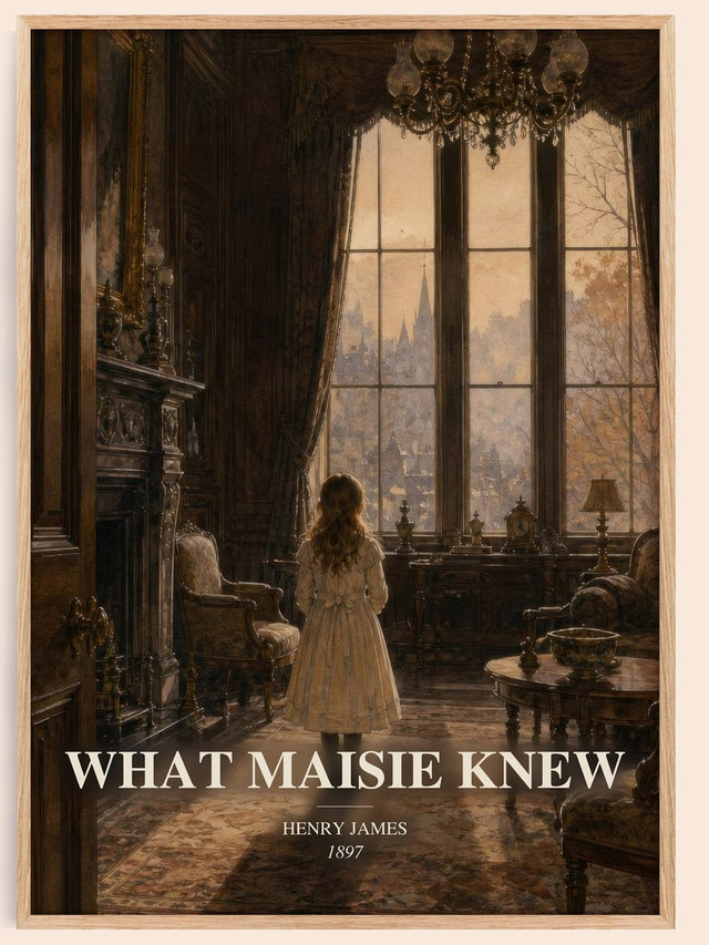 What Maisie Knew Book Watercolour Illustration by Henry James
