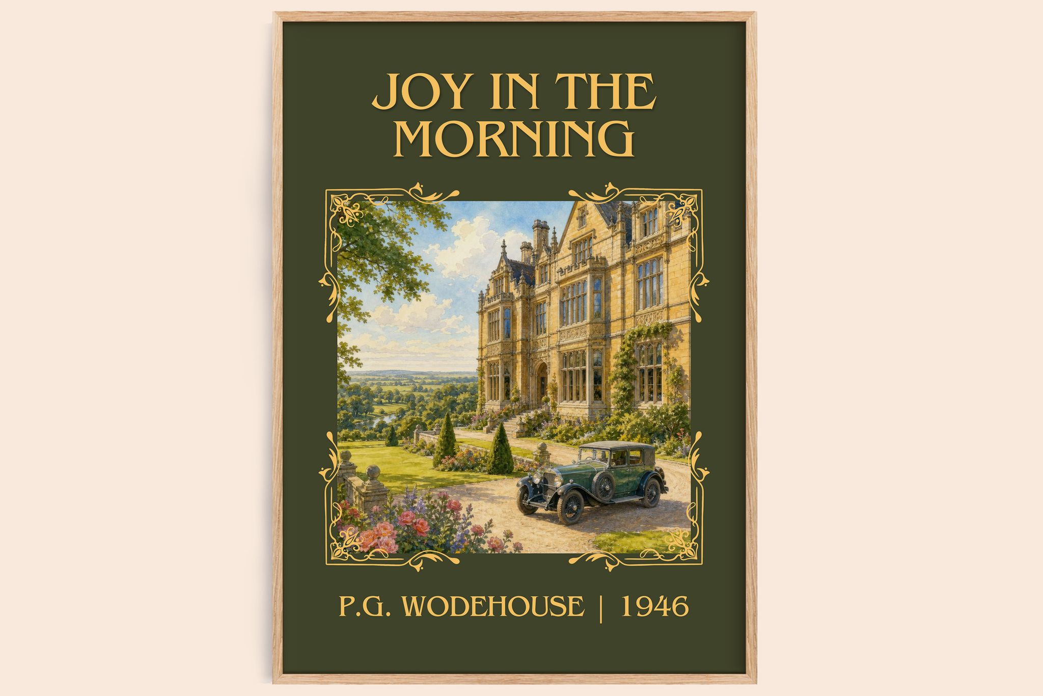 Joy in the Morning Classic Book Art Print by P.G. Wodehouse