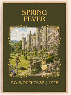 Spring Fever Classic Book Art Print by P.G. Wodehouse – book poster