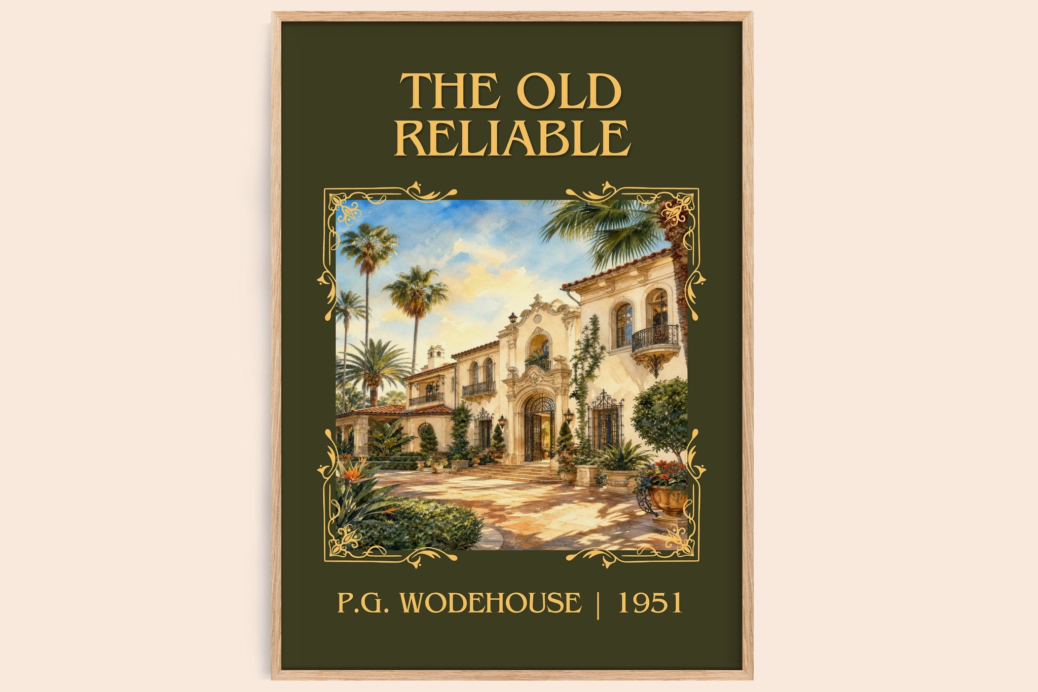 The Old Reliable Classic Book Art Print by P.G. Wodehouse