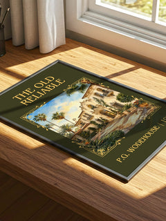 The Old Reliable Classic Book Art Print by P.G. Wodehouse – print on a sunlit desk